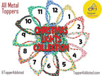 Christmas Lights magnetic toppers for Pair Eyewear holiday glasses accessories festive frame toppers in metal fast shipping for the Holiday
