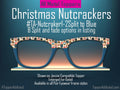 Christmas Nutcracker Pair Eyewear Toppers Holiday Frames Magnetic Metal 8 Split Fade Options Topper Addicted Shipped FAST from Texas USA