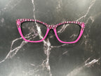 Pink Ribbon Breast Cancer Awareness - Pair Eyewear Compatible Magnetic Toppers on metal High Quality and Super Fast Shipping