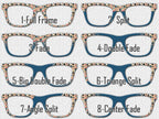 Christmas Nutcracker Pair Eyewear Toppers Holiday Frames Magnetic Metal 8 Split Fade Options Topper Addicted Shipped FAST from Texas USA