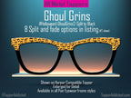 Ghoul Grins Pumpkin Pair Toppers | Halloween Jack O Lantern Toppers for Pair Eyewear Lightweight Metal Magnetic Frames - Fast Shipping