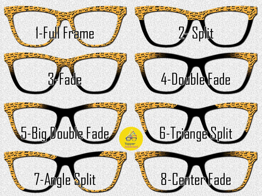 Ghoul Grins Pumpkin Pair Toppers | Halloween Jack O Lantern Toppers for Pair Eyewear Lightweight Metal Magnetic Frames - Fast Shipping