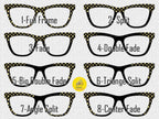Skulls of Splendor for Pair Eyewear Glasses | Gothic Gold Skull Toppers Magnetic Frames Lightweight Metal Magnetic Toppers- Fast Shipping