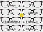 Hope in Black and Pink Ribbon Pair Eyewear Compatible Topper | Breast Cancer Awareness