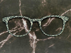 Steampunk glasses toppers for Pair Eyewear in paisley patterns with magnetic metal fronts and custom Victorian steampunk accessories