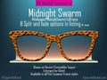 Midnight Swarm Bat Glasses | Halloween Bat Toppers for Pair Eyewear Magnetic Frames Lightweight Metal Topper Frames - Fast Shipping
