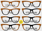 Midnight Swarm Bat Glasses | Halloween Bat Toppers for Pair Eyewear Magnetic Frames Lightweight Metal Topper Frames - Fast Shipping