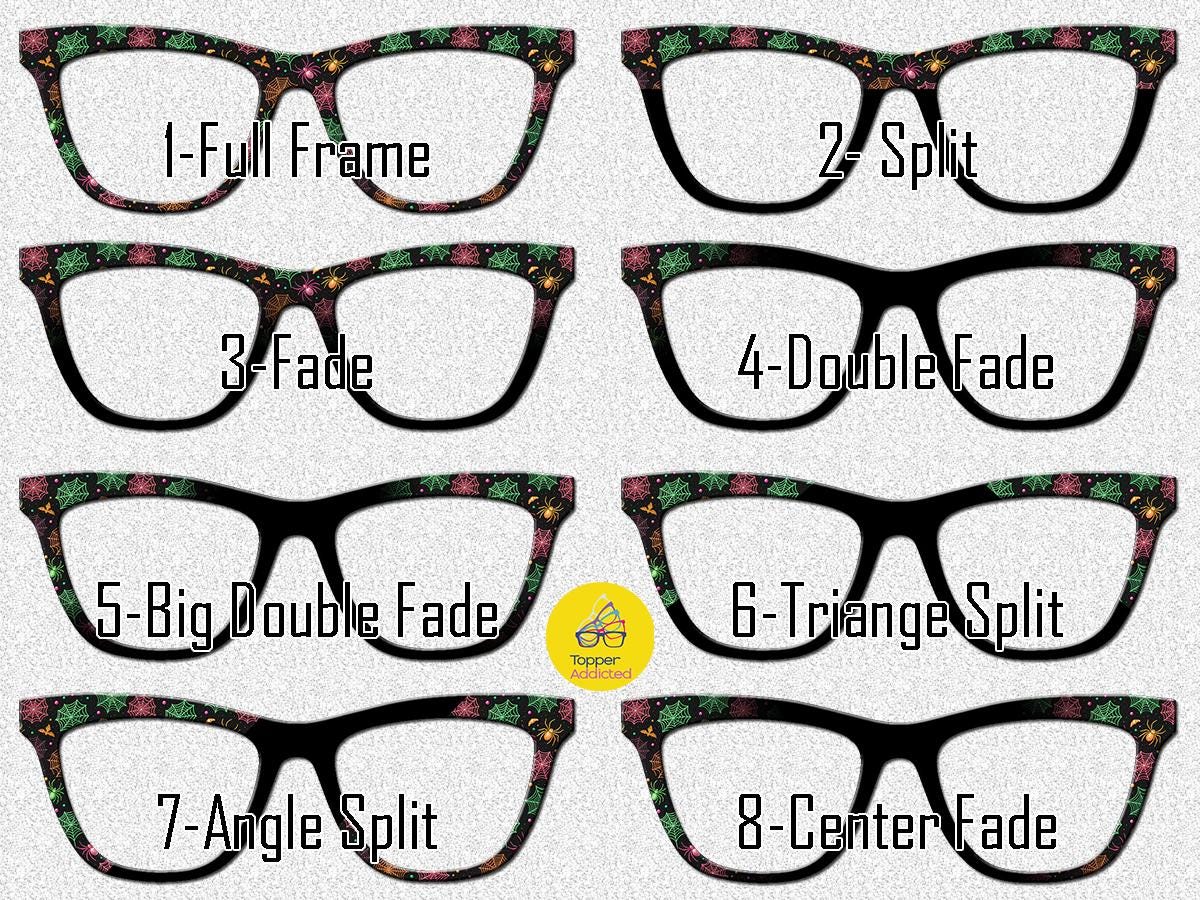 Neon Nightmare Webs Pair Toppers | Colorful Spiderweb Toppers for Pair Eyewear Magnetic Frames Lightweight Metal Topper Frames Fast Shipping