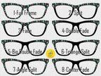 Skull Punk Love Pair Toppers | Neon Skull and Heart Toppers for Pair Eyewear Magnetic Frames Lightweight Metal Topper Frames - Fast Shipping