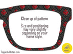 Vampires Rose Toppers | Gothic Rose Toppers for Pair Eyewear Lightweight Metal Magnetic Toppers- Fast Shipping