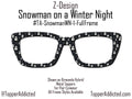 Snowmen Winter Night – Magnetic Toppers Compatible with Pair Eyewear – Cozy Snowmen Holiday Winter Vibes Top Frames for the holidays- Winter