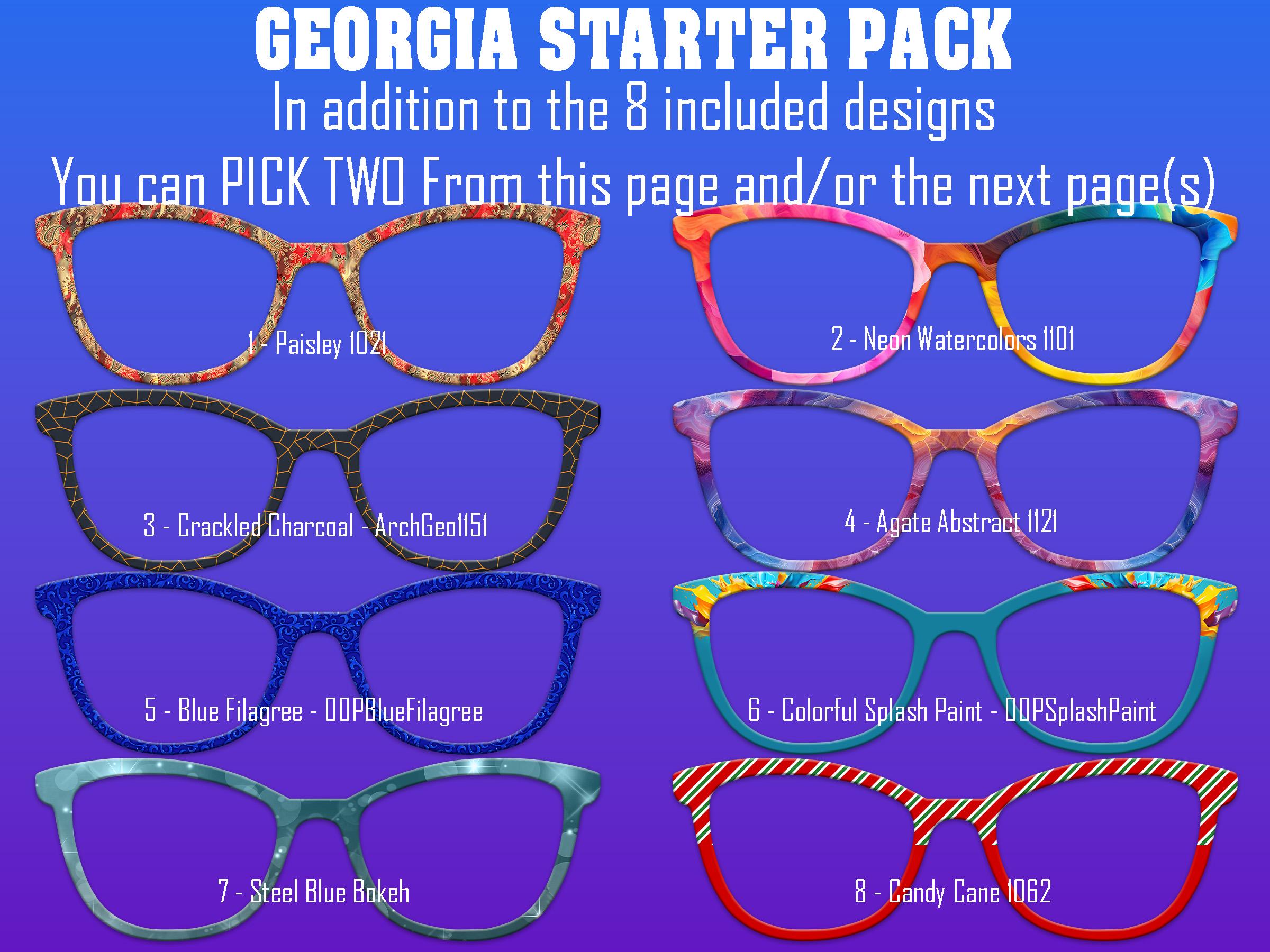 Georgia Topper - Top Frame Compatible with Pair Eyeware 11 Topper Collection - bundle priced