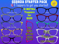 Georgia Topper - Top Frame Compatible with Pair Eyeware 11 Topper Collection - bundle priced