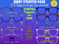 KIRBY Toppers - Top Frame Compatible with Pair Eyeware 11 Topper Collection - bundle priced