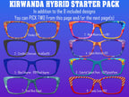 Kirwanda Hybrid Pair Eyewear Compatible - Top Frames for with Pair Glasses - 11 Topper Collection - bundle priced - Fits KIRBY