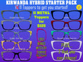 Kirwanda Hybrid Pair Eyewear Compatible - Top Frames for with Pair Glasses - 11 Topper Collection - bundle priced - Fits KIRBY