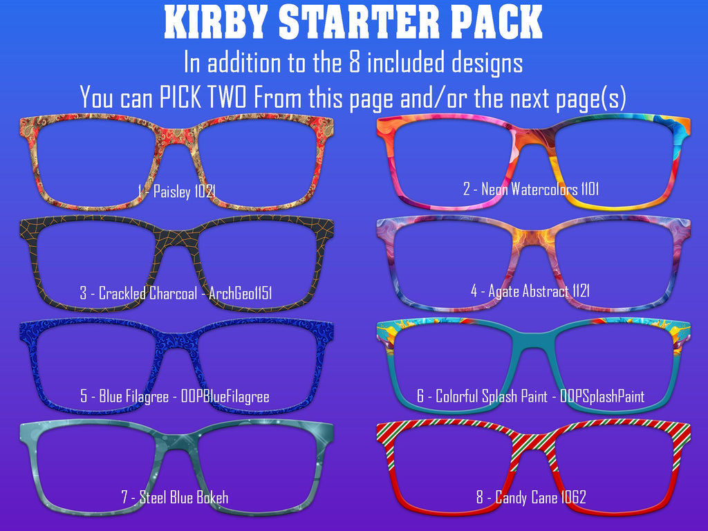 KIRBY Toppers - Top Frame Compatible with Pair Eyeware 11 Topper Collection - bundle priced