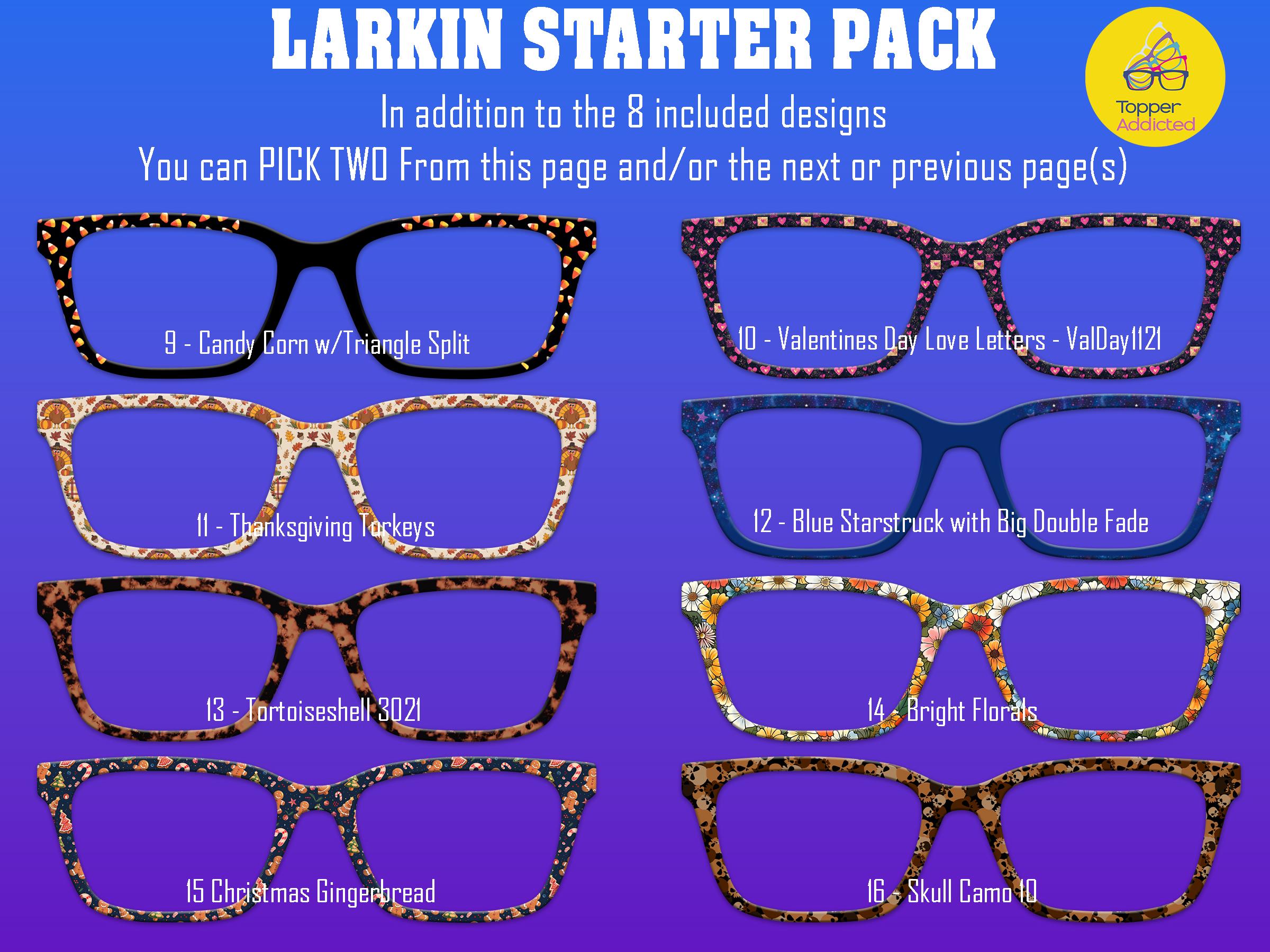 Larkin Pair Eyewear Compatible - Top Frames for with Pair Glasses - 11 Topper Collection - bundle priced