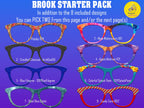 Brook Pair Eyewear Compatible - Top Frames for Pair Glasses - 11 Topper Collection - bundle priced