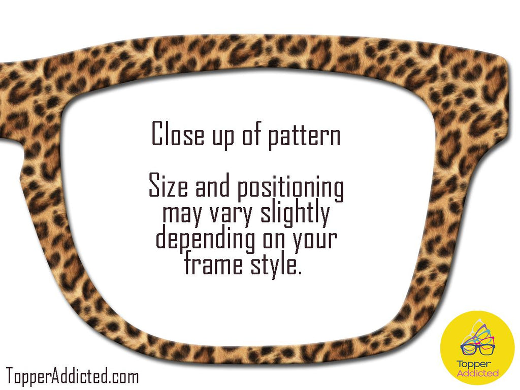Leopard Print Topper for Pair Eyewear | Metal Magnetic Top Frames with Design Options