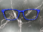 Hanukkah Topper Pair Eyewear Compatible • Metal Magnetic Menorah Dreidel Pattern • Jewish Holiday Judaica Top Frames