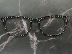 New Year Celebration Topper Pair Eyewear • Metal Magnetic Top Frames • New Years Fireworks and party favors Pattern • 8 Split & Fade Options