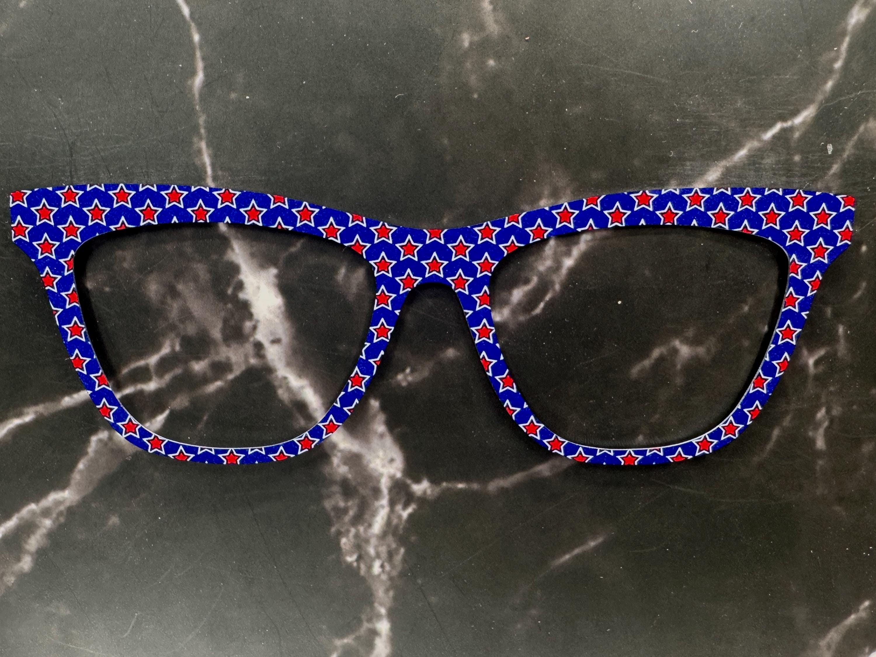 Double Star Delight – Patriotic Red, White & Blue Magnetic Topper for Pair Eyewear | Land That I Love Collection Made in Texas USA