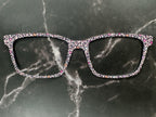 Leopard Hearts Magnetic Topper – Pink Animal Print for Pair Eyewear