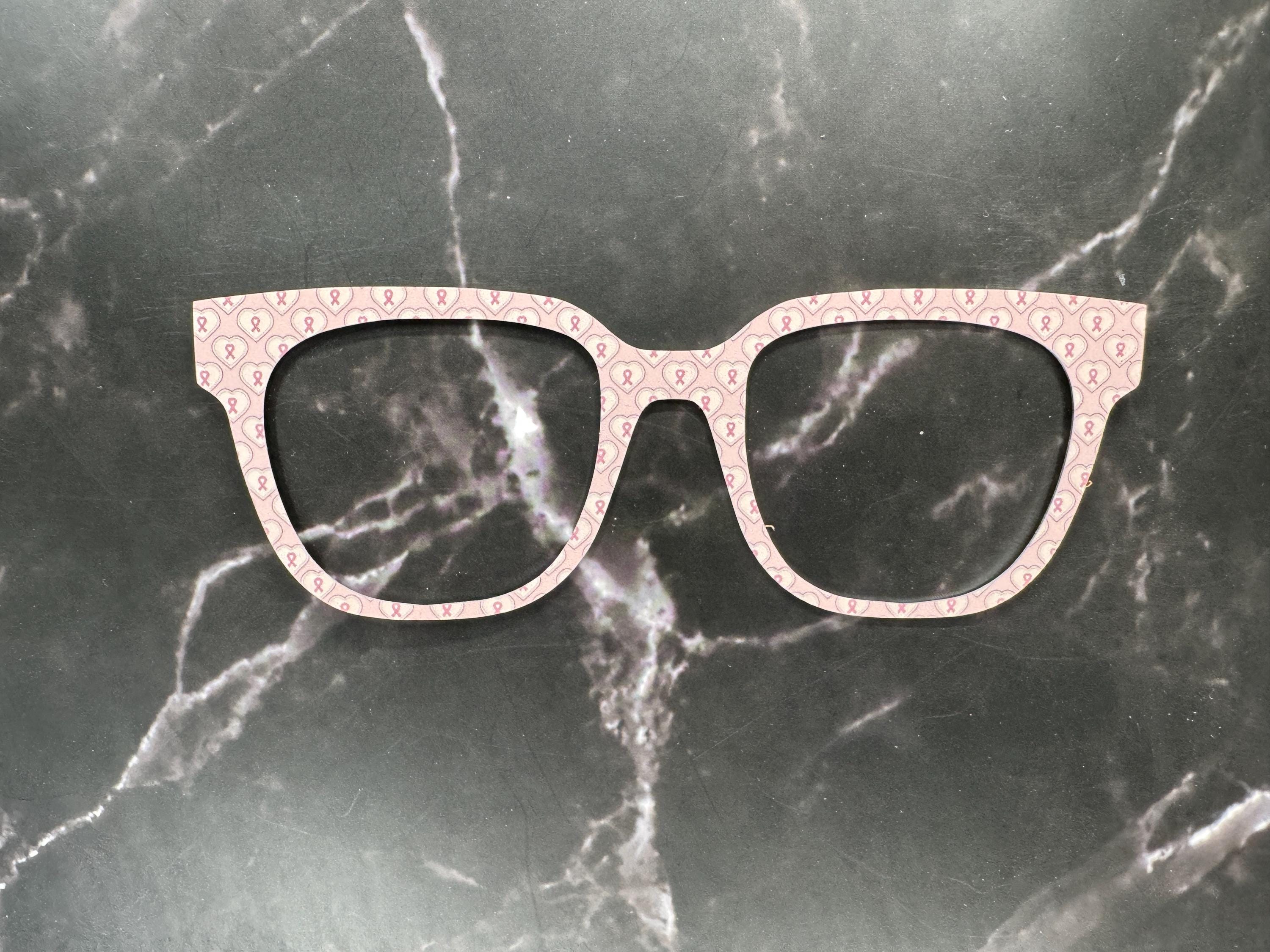 Brave Hearts Breast Cancer Awareness Pink Ribbon Topper | Pair Eyewear Magnetic Metal Toppers | Support, Hope & Love Toppers for Awareness