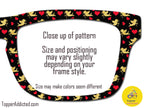 Gilded Cupids Magnetic Toppers for Pair Eyewear | Gold Cupid & Red Heart Valentine Top Frames