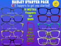 Hadley Toppers - Top Frame Compatible with Pair Eyeware 11 Topper Collection - bundle priced