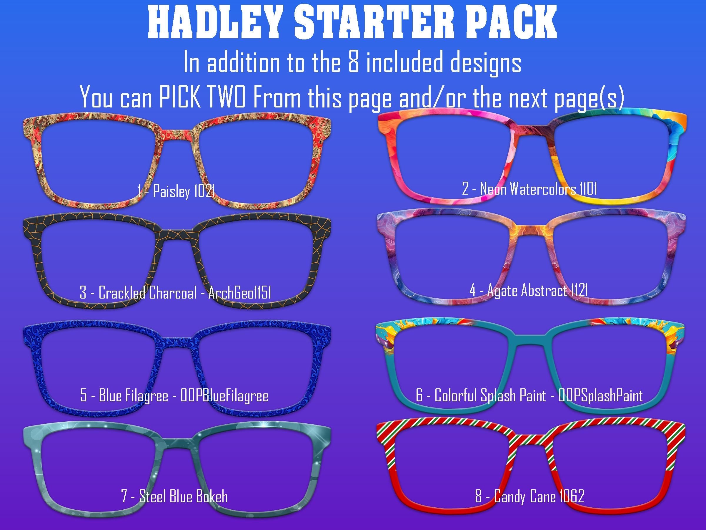 Hadley Toppers - Top Frame Compatible with Pair Eyeware 11 Topper Collection - bundle priced