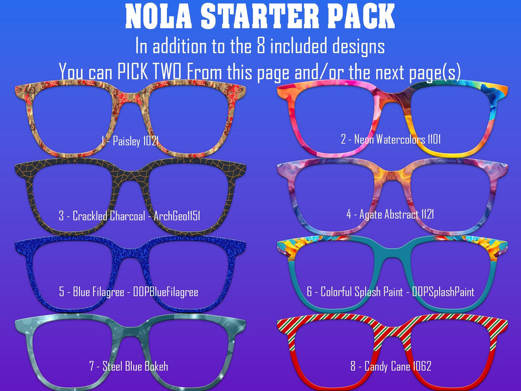 Nola Toppers - Top Frame Compatible with Pair Eyeware 11 Topper Collection - bundle priced