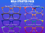 Nola Toppers - Top Frame Compatible with Pair Eyeware 11 Topper Collection - bundle priced