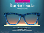 Blue Fire & Smoke Topper for Pair Eyewear - Masculine Magnetic Frames