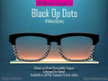 Black Ops Dots Magnetic Topper for Pair Eyewear - Modern Concentric Design