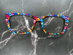 Colorful Balls of Yarn Metal Magnetic Topper for Pair Eyewear for fiber artists
