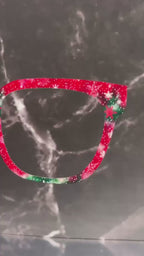 Snowflakes Christmas Pair Eyewear Toppers Red Green Holiday Frames Metal Magnetic Glasses Covers Topper Addicted