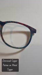 Firecracker Balloons – Red, White & Blue Celebration Topper for Pair Eyewear- 4th of July Metal Topper