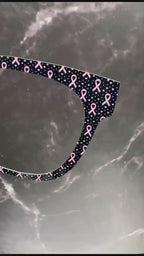 Hope in Black and Pink Ribbon Pair Eyewear Compatible Topper | Breast Cancer Awareness