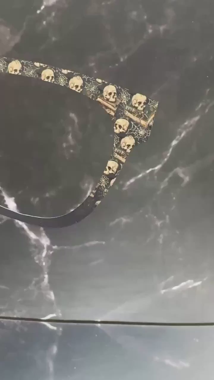 Books, Spiders and Skulls Metal Magnetic Topper for Pair Eyewear Glasses – Dark Academia Halloween Glasses Accessory for Readers Gothic Lit