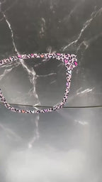 Leopard Hearts Magnetic Topper – Pink Animal Print for Pair Eyewear