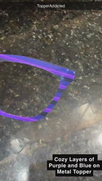 Cozy Layers of purples and blues, for Pair Eyewear Compatible Magnetic Toppers - All Frame Styles Available in Metal