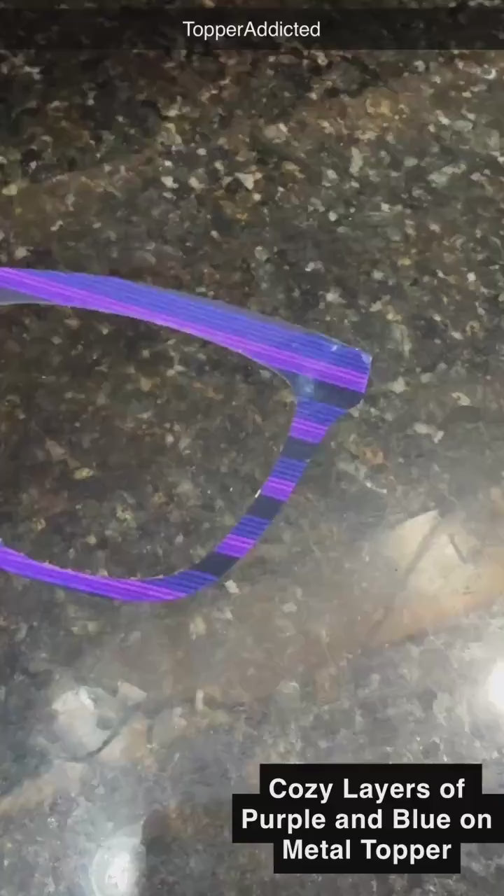 Cozy Layers of purples and blues, for Pair Eyewear Compatible Magnetic Toppers - All Frame Styles Available in Metal