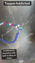 Fun Geometric Colorful Design with Options - Pair Eyewear Compatible Magnetic Toppers - All Frames Available in Metal with fast shipping USA