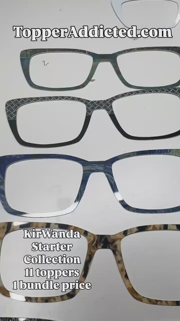 Kirwanda Hybrid Pair Eyewear Compatible - Top Frames for with Pair Glasses - 11 Topper Collection - bundle priced - Fits KIRBY