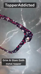 Grim & Glam – Gothic Skull and Roses Magnetic Topper for Pair Eyewear - All Styles - Metal Toppers - Fast Shipping New Top Frames