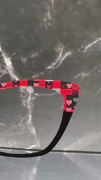 Patchwork of Love - Valentines Day - Pair Eyewear Compatible Metal Magnetic Toppers