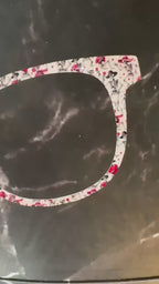 Love Never Dies - Skeleton Pattern Valentine's Day - Pair Eyewear Compatible Magnetic Toppers - All Top Frames Available Metal Toppers