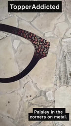 Paisley in the Corners Magnetic Toppers Compatible with Pair Eyewear - All Frames Available - Classic Style Metal topper